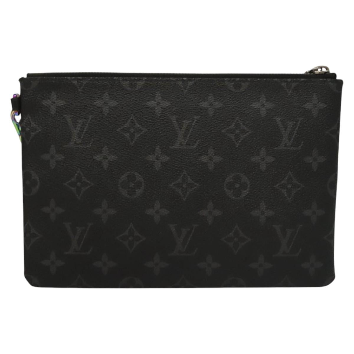 LOUIS VUITTON Monogram Eclipse Fragment iPhone Case M64449 LV Auth KD362