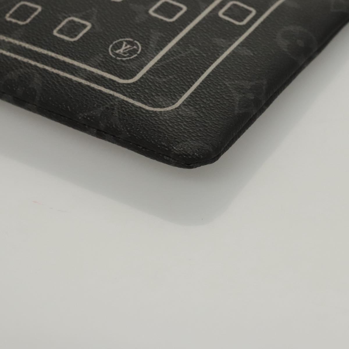 LOUIS VUITTON Monogram Eclipse Fragment iPhone Case M64449 LV Auth KD362