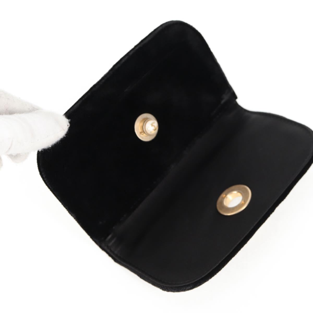 CHANEL Matelasse Camellia Chain Shoulder Bag Velor Red CC Auth KD378SM