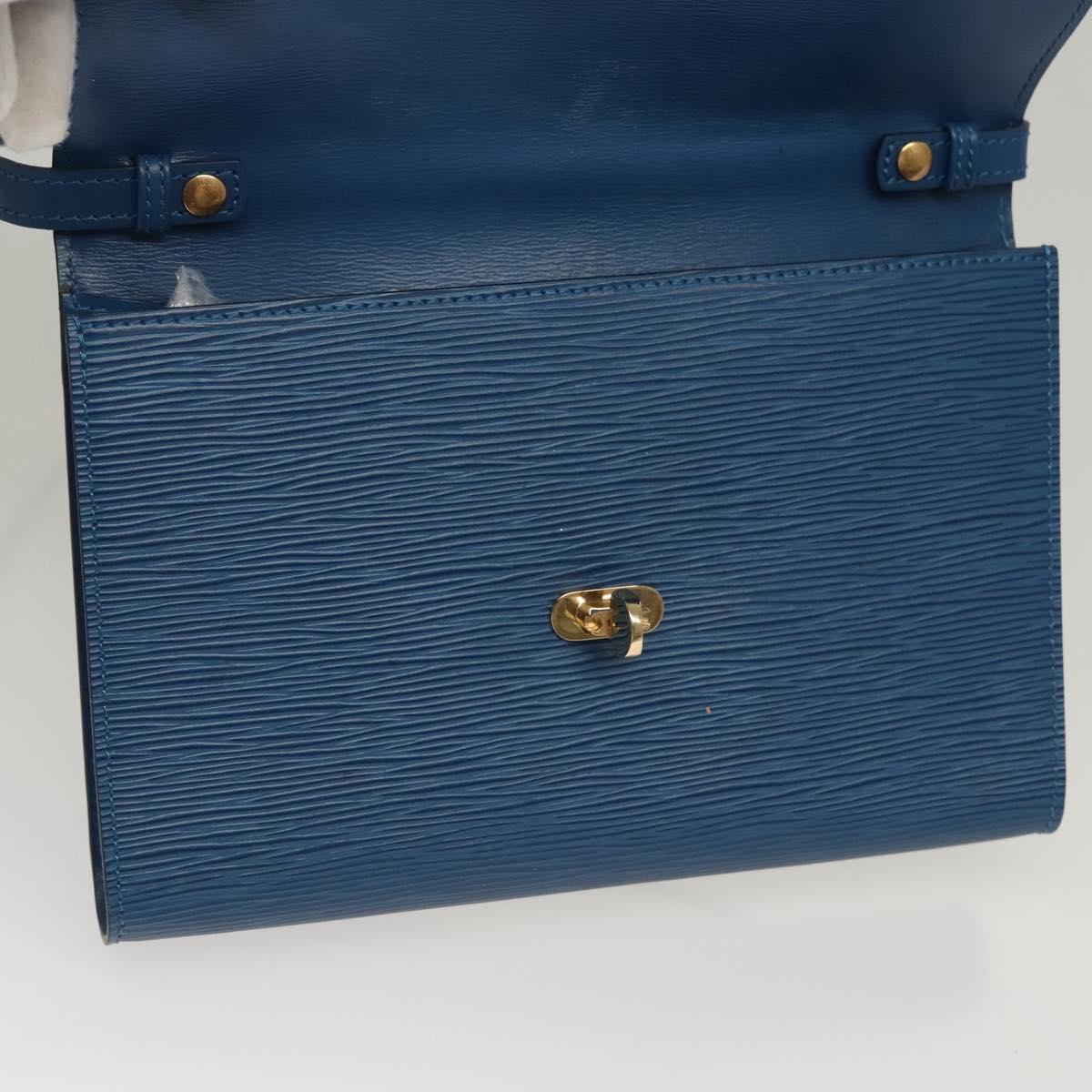 LOUIS VUITTON Epi Pochette Arche Shoulder Bag Blue M52575 LV Auth KD396