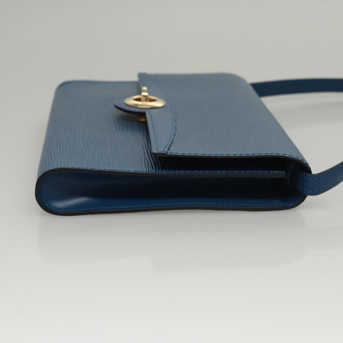 LOUIS VUITTON Epi Pochette Arche Shoulder Bag Blue M52575 LV Auth KD396