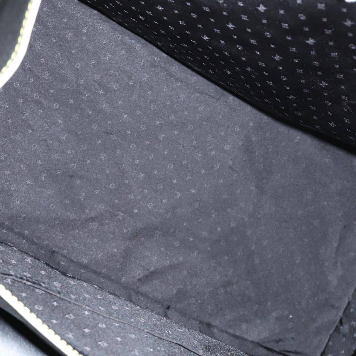 LOUIS VUITTON Suhari Extravagan Hand Bag Leather Black LV Auth KD398SM