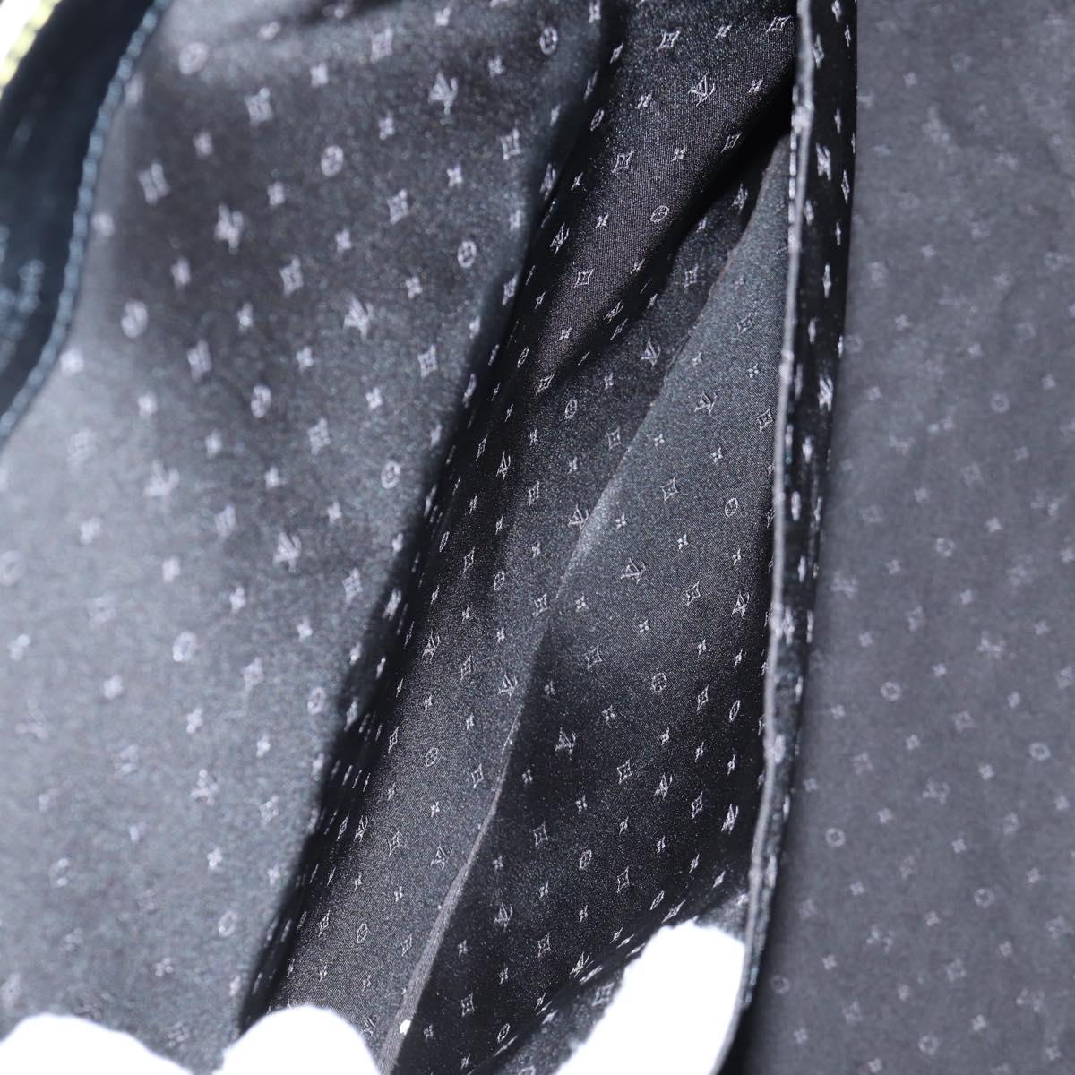 LOUIS VUITTON Suhari Extravagan Hand Bag Leather Black LV Auth KD398SM