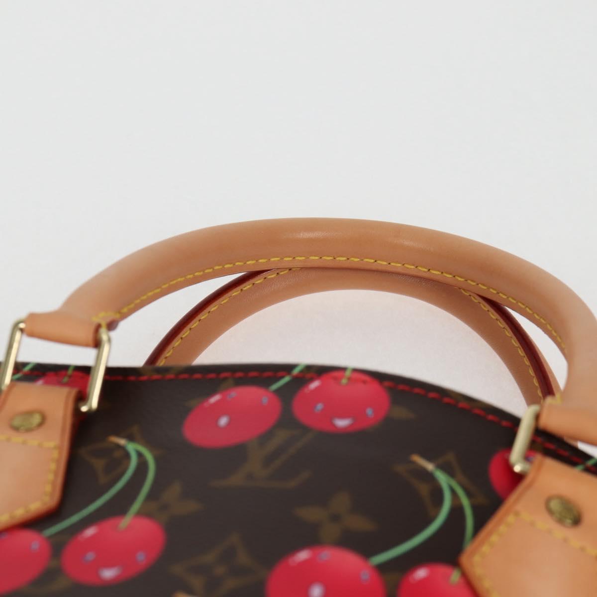 LOUIS VUITTON Monogram Cherry Sac Plat Hand Bag M95010 LV Auth KD403SM