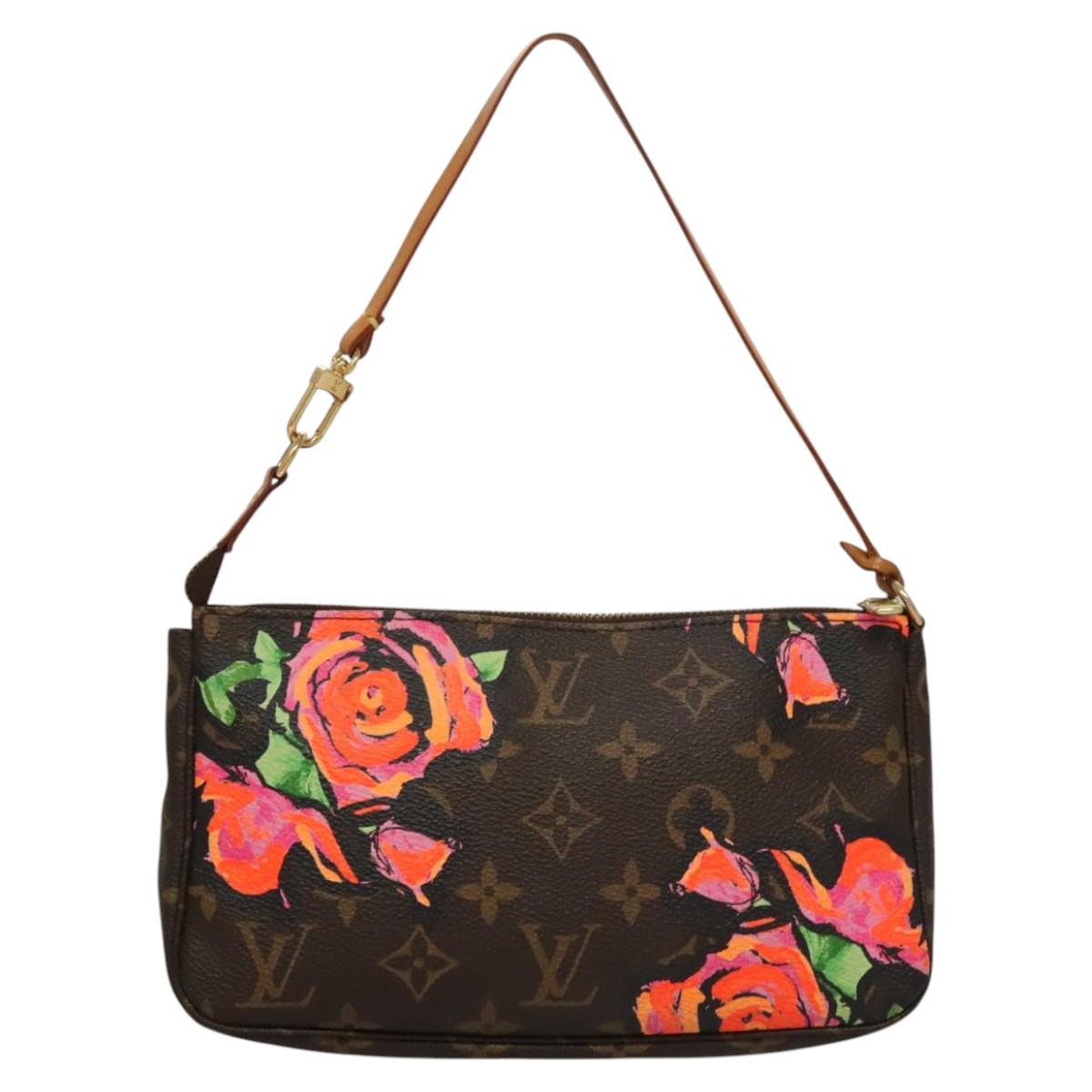 LOUIS VUITTON Monogram Rose Pochette Accessoires Pouch M48615 LV Auth KD404AM