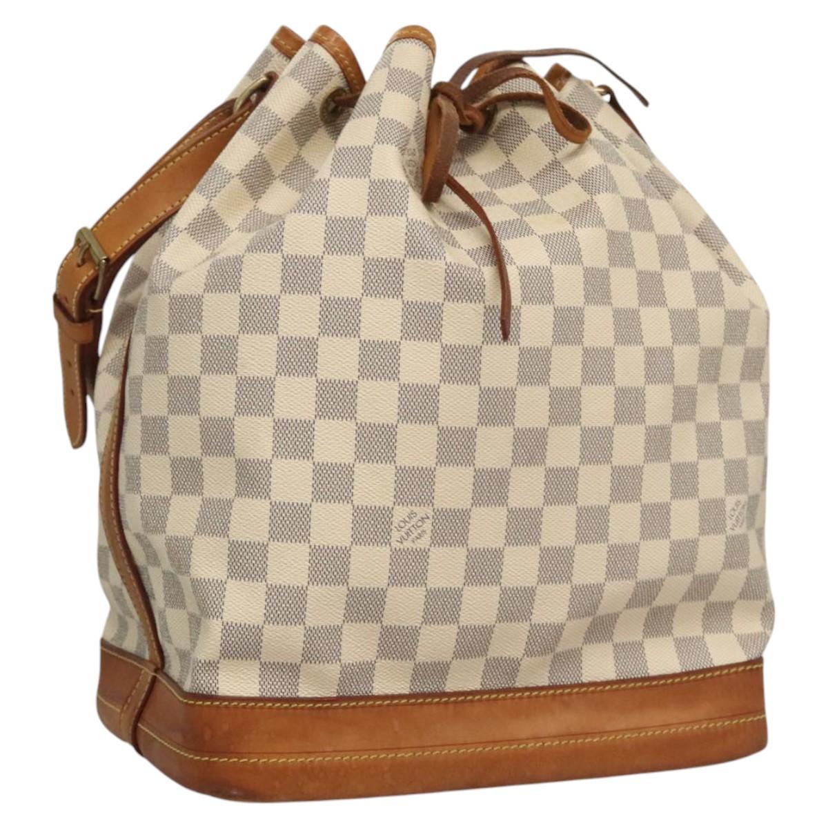 LOUIS VUITTON Damier Azur Noe Shoulder Bag N42222 LV Auth KD408