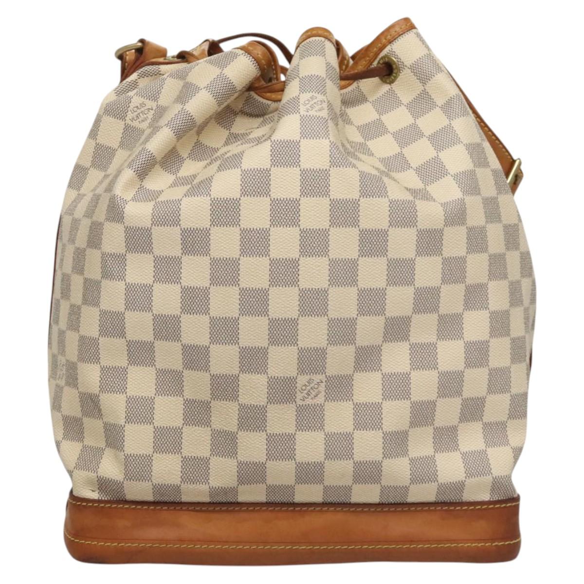 LOUIS VUITTON Damier Azur Noe Shoulder Bag N42222 LV Auth KD408