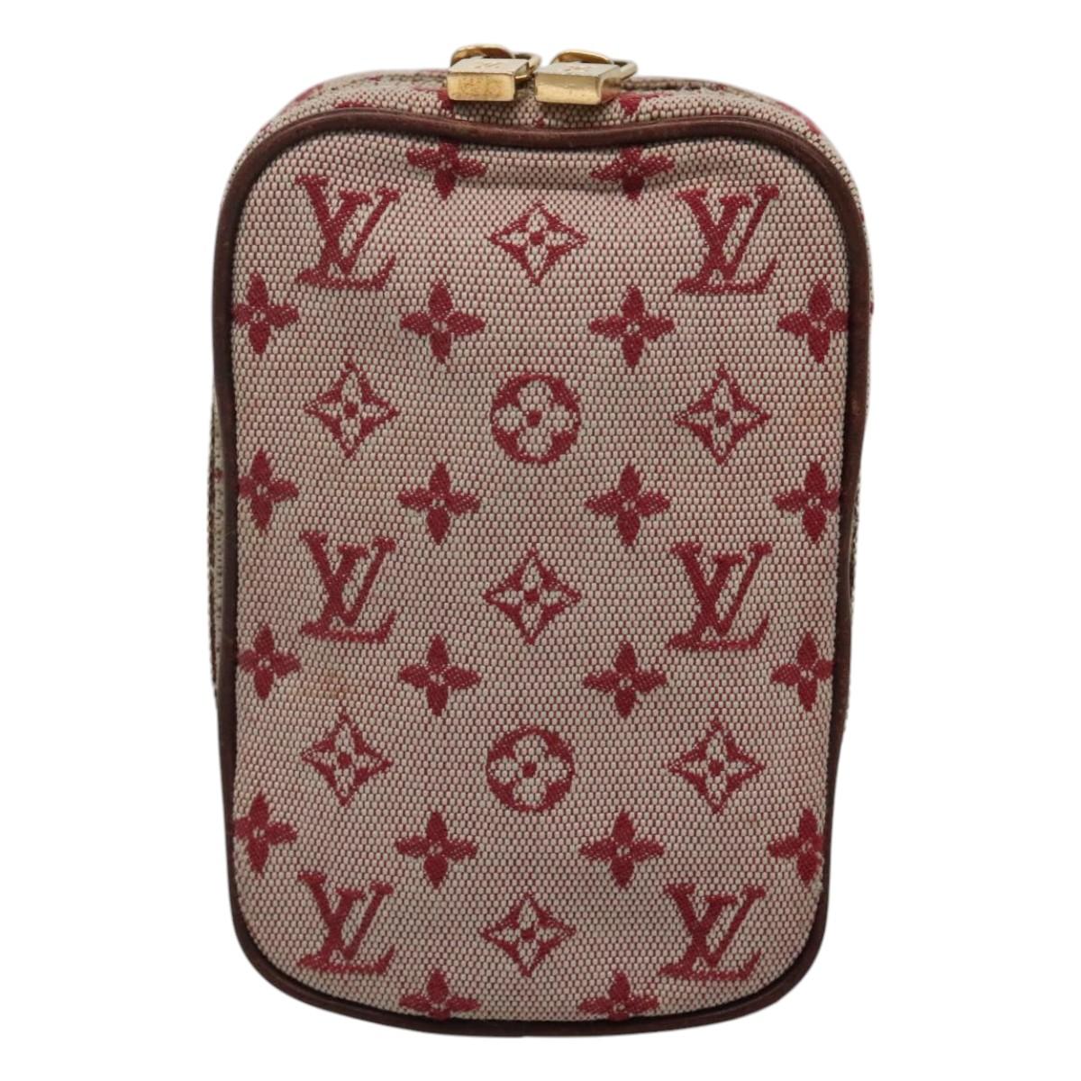 LOUIS VUITTON Monogram Mini Usu Digital Pouch Red M60001 LV Auth KD445