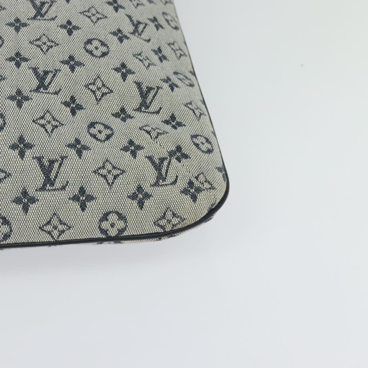 LOUIS VUITTON Monogram Mini Françoise Tote Bag 2way Blue M92208 LV Auth KD446
