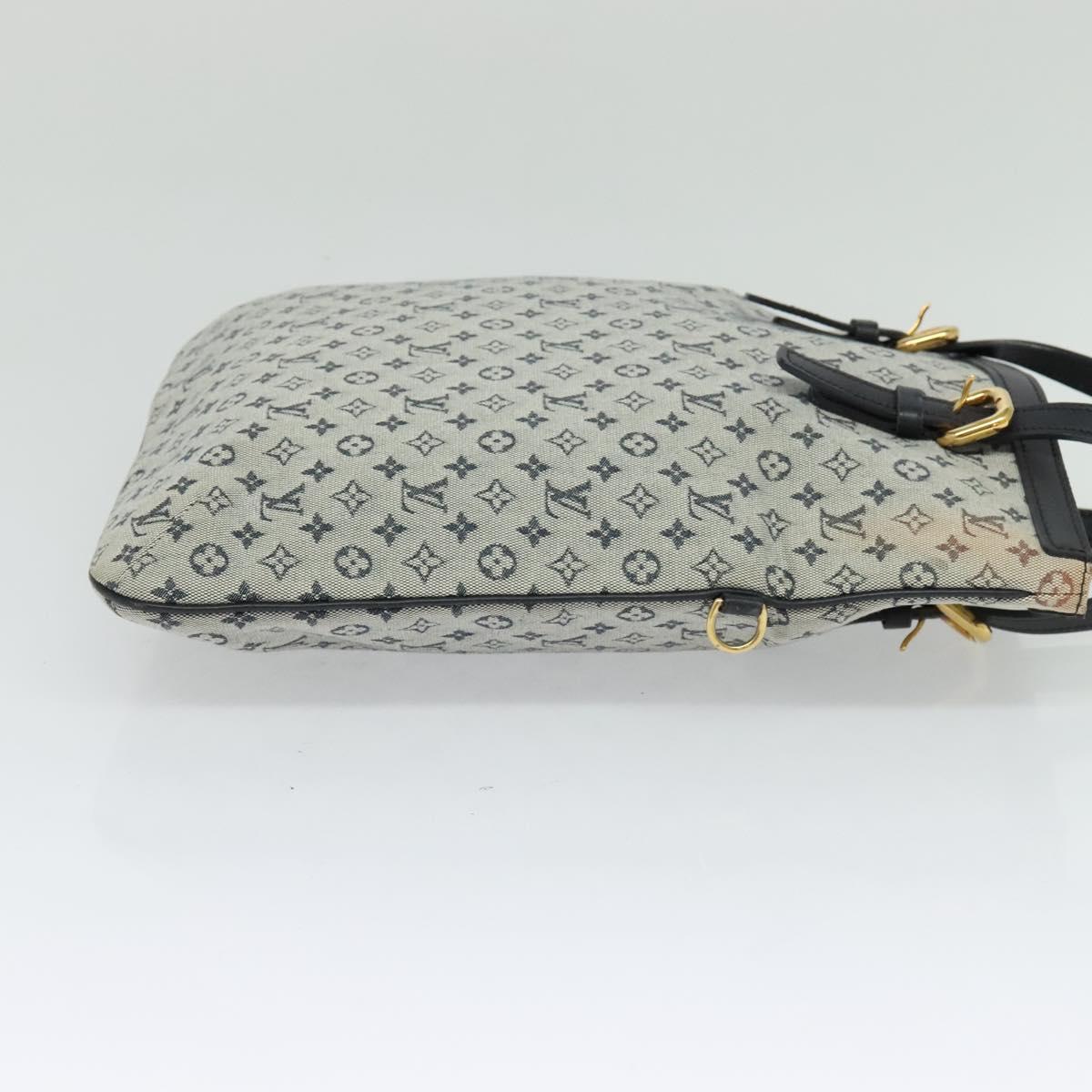 LOUIS VUITTON Monogram Mini Françoise Tote Bag 2way Blue M92208 LV Auth KD446