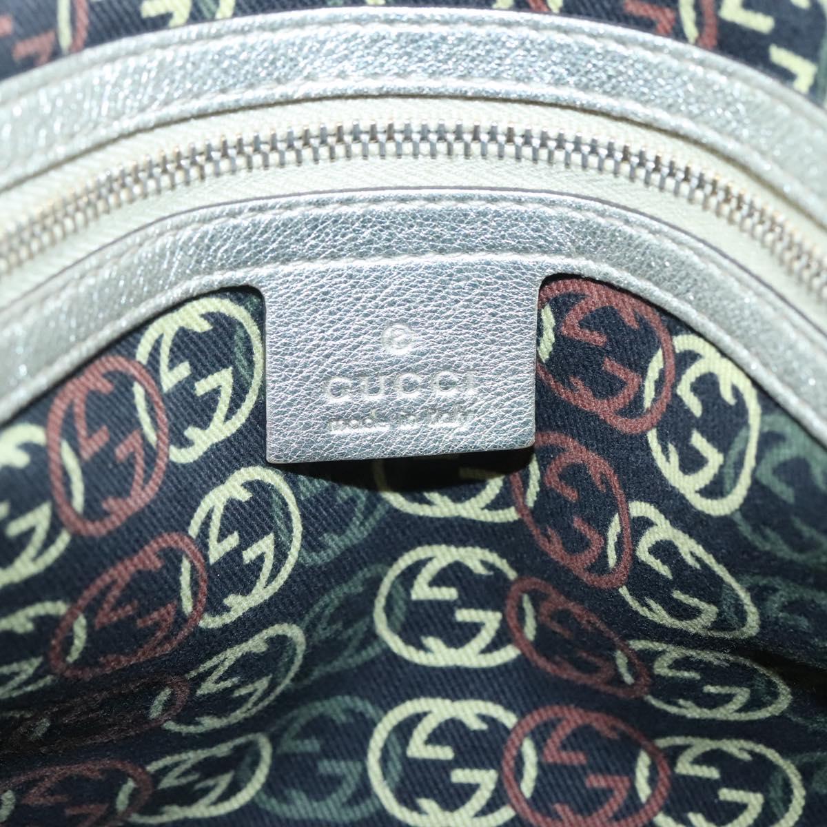 GUCCI Interlocking Tote Bag Leather Gold 162094 Auth KD453