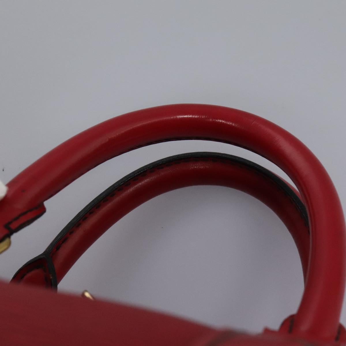 LOUIS VUITTON Epi Keepall 55 Boston Bag Red M42957 LV Auth KD472