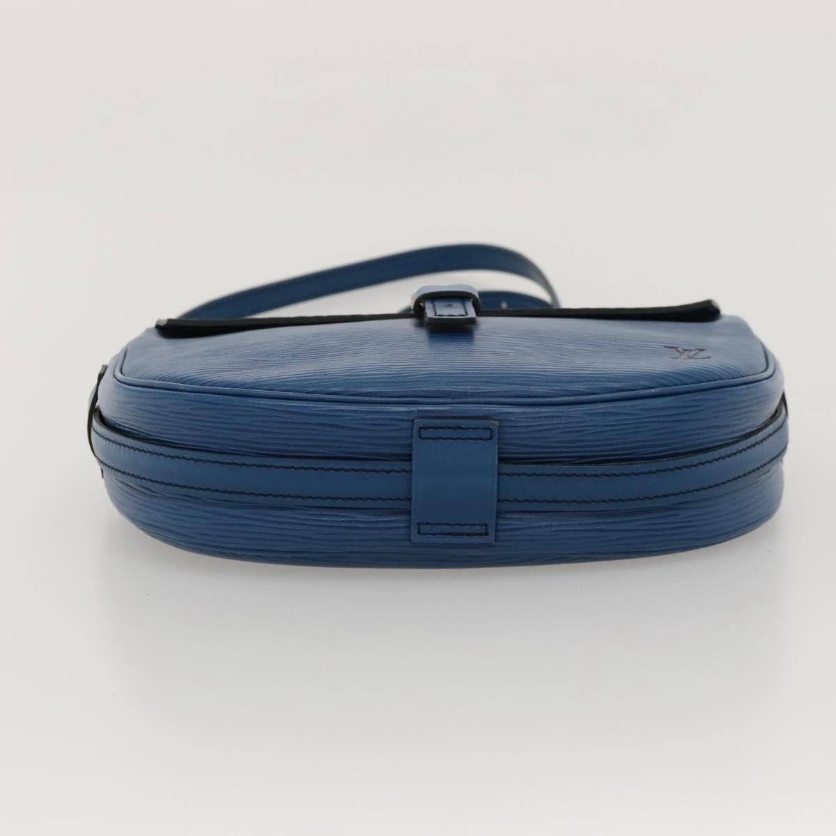 LOUIS VUITTON Epi June Feuille Shoulder Bag Blue M52155 LV Auth KD477