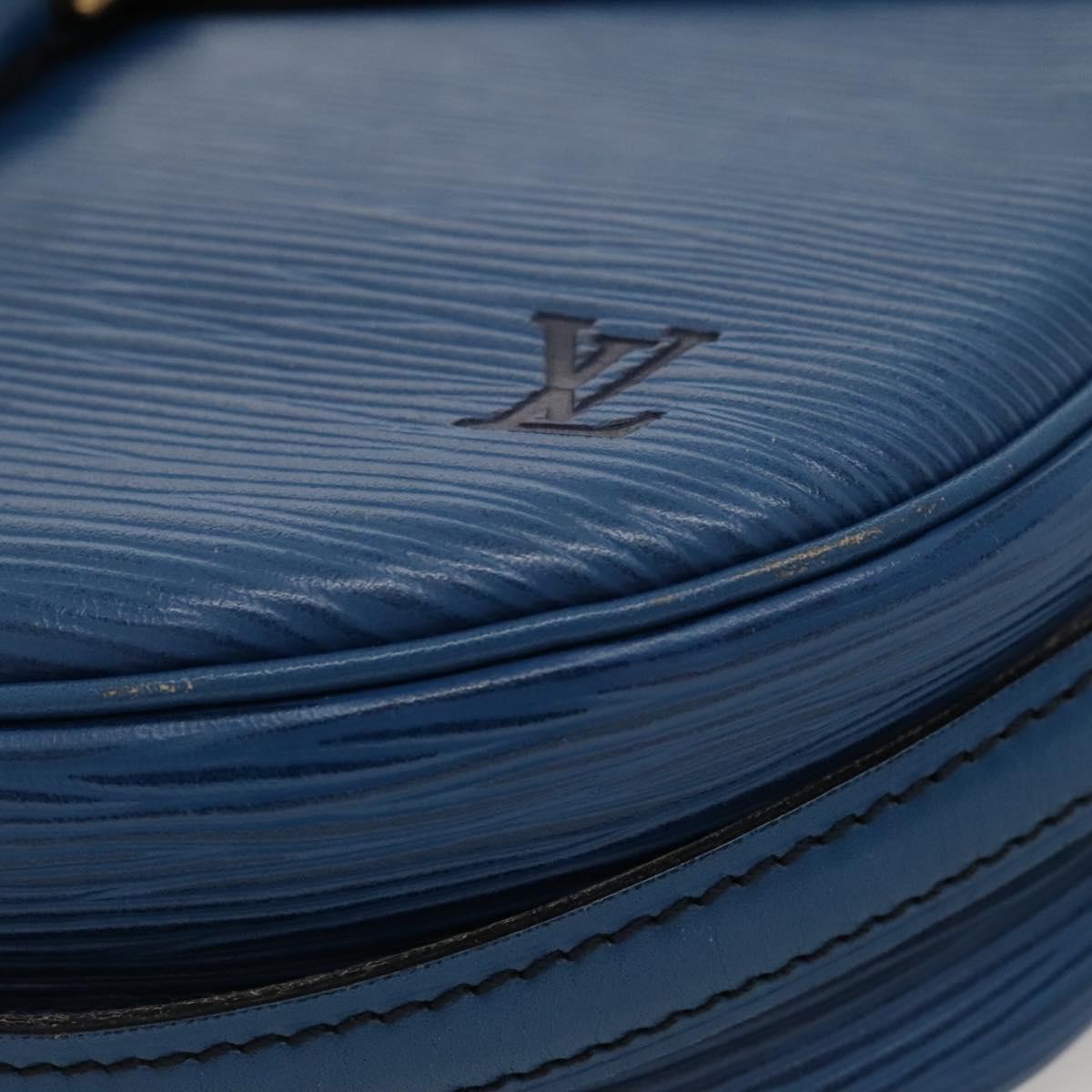 LOUIS VUITTON Epi June Feuille Shoulder Bag Blue M52155 LV Auth KD477