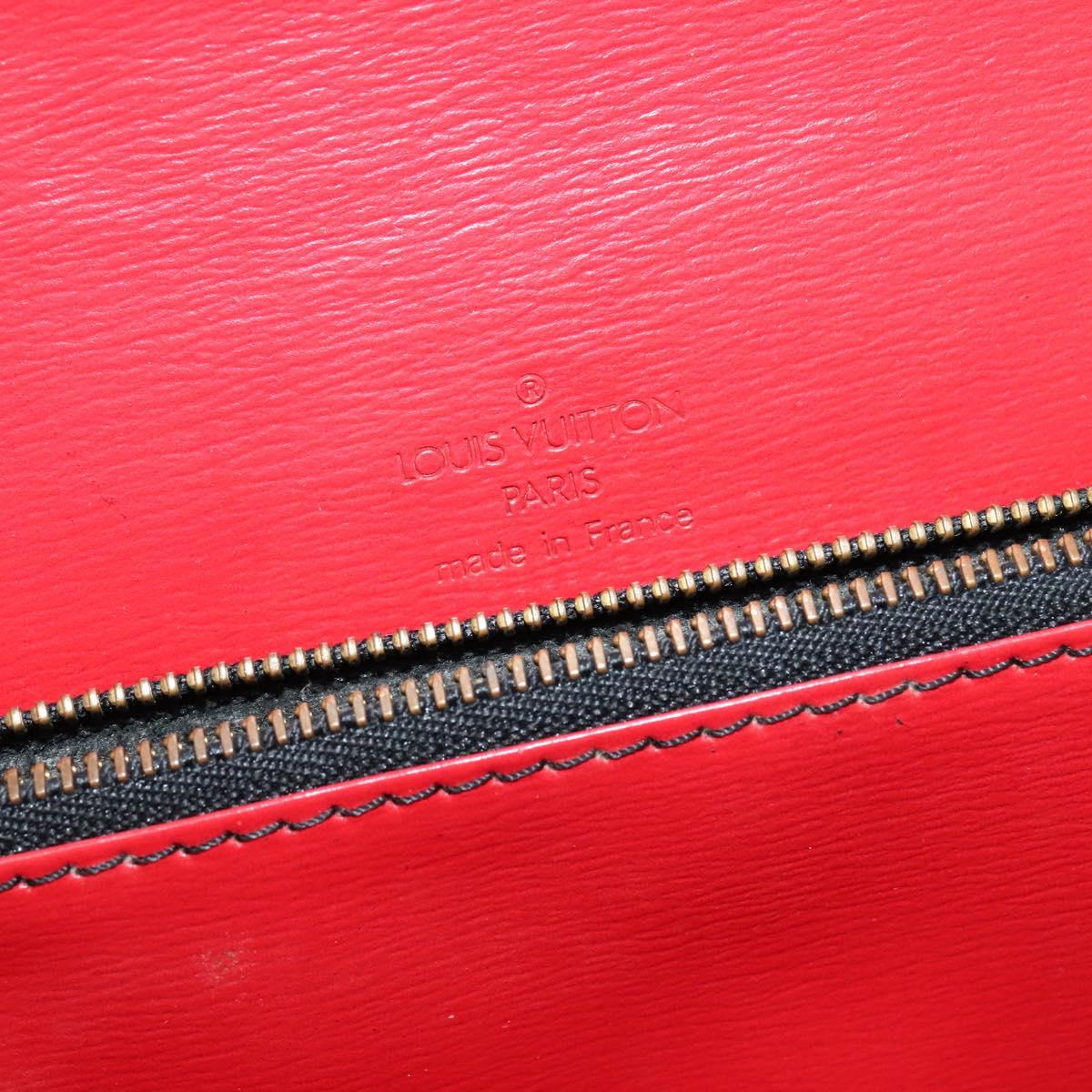 LOUIS VUITTON Epi Free Run Bicolor Shoulder Bag Red Black M52417 LV Auth KD479