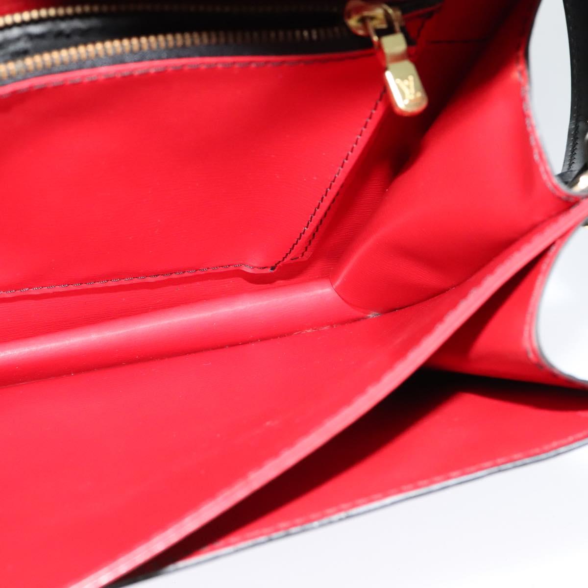 LOUIS VUITTON Epi Free Run Bicolor Shoulder Bag Red Black M52417 LV Auth KD479