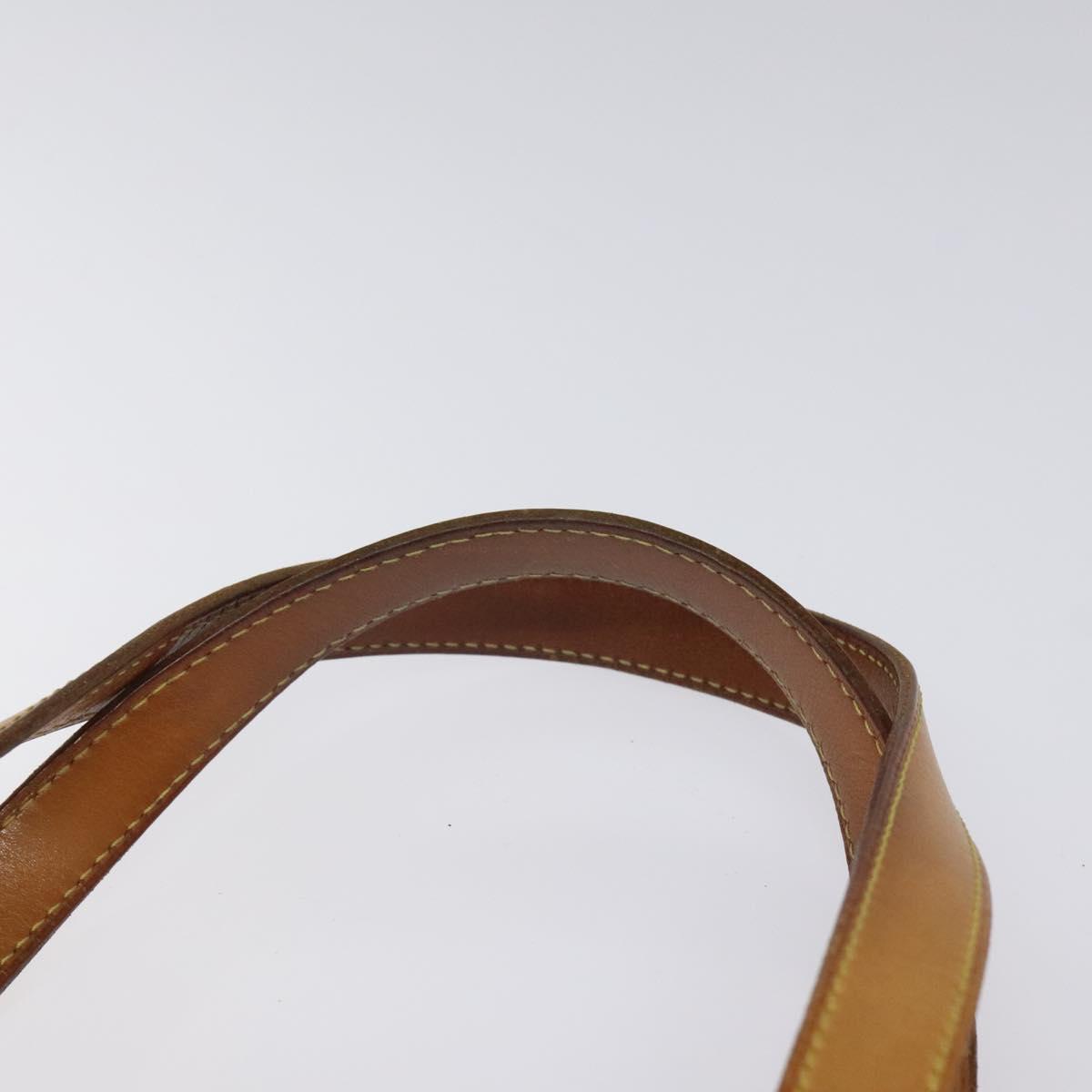 LOUIS VUITTON Monogram Vernis Houston Hand Bag Beige M91004 LV Auth KD482