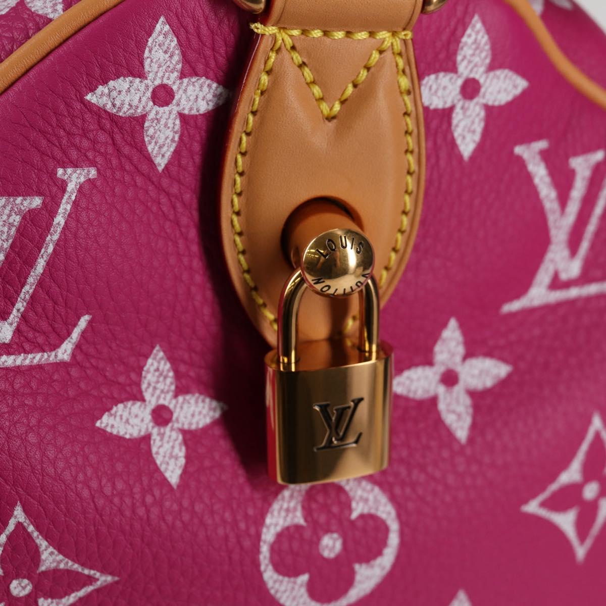 LOUIS VUITTON Monogram Speedy P9 Bandouliere 40 Bag Pink M11563 LV Auth KD564SM