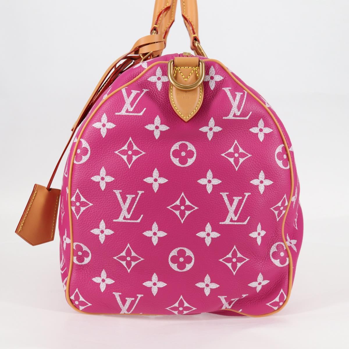 LOUIS VUITTON Monogram Speedy P9 Bandouliere 40 Bag Pink M11563 LV Auth KD564SM