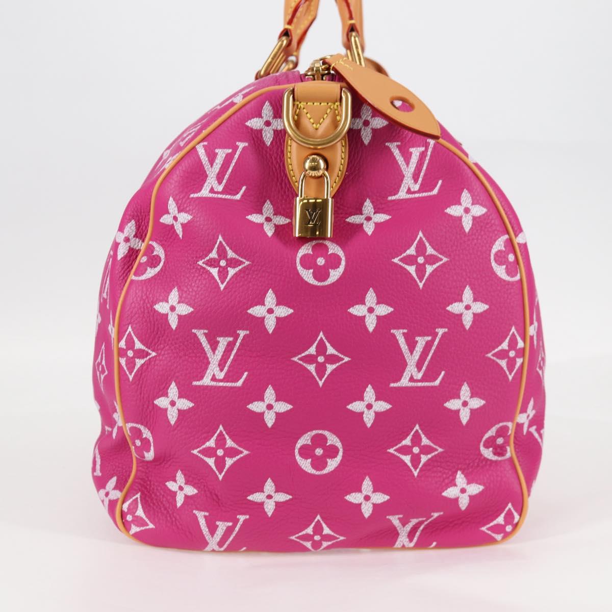 LOUIS VUITTON Monogram Speedy P9 Bandouliere 40 Bag Pink M11563 LV Auth KD564SM