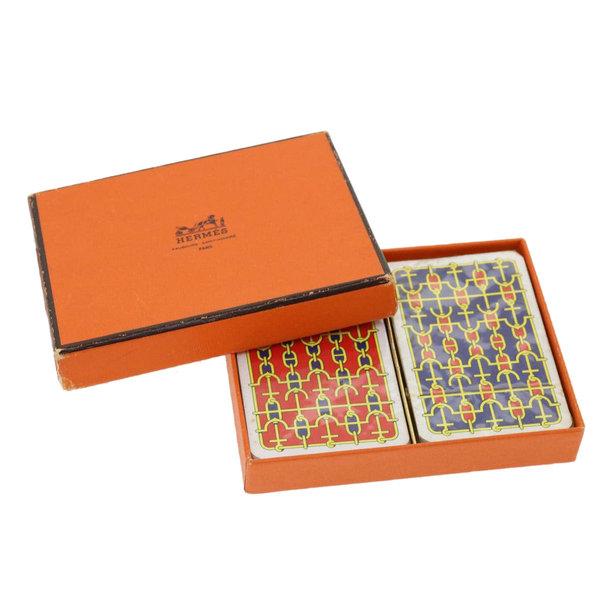 HERMES Playing Cards paper 2Set Red Blue Auth ki2231