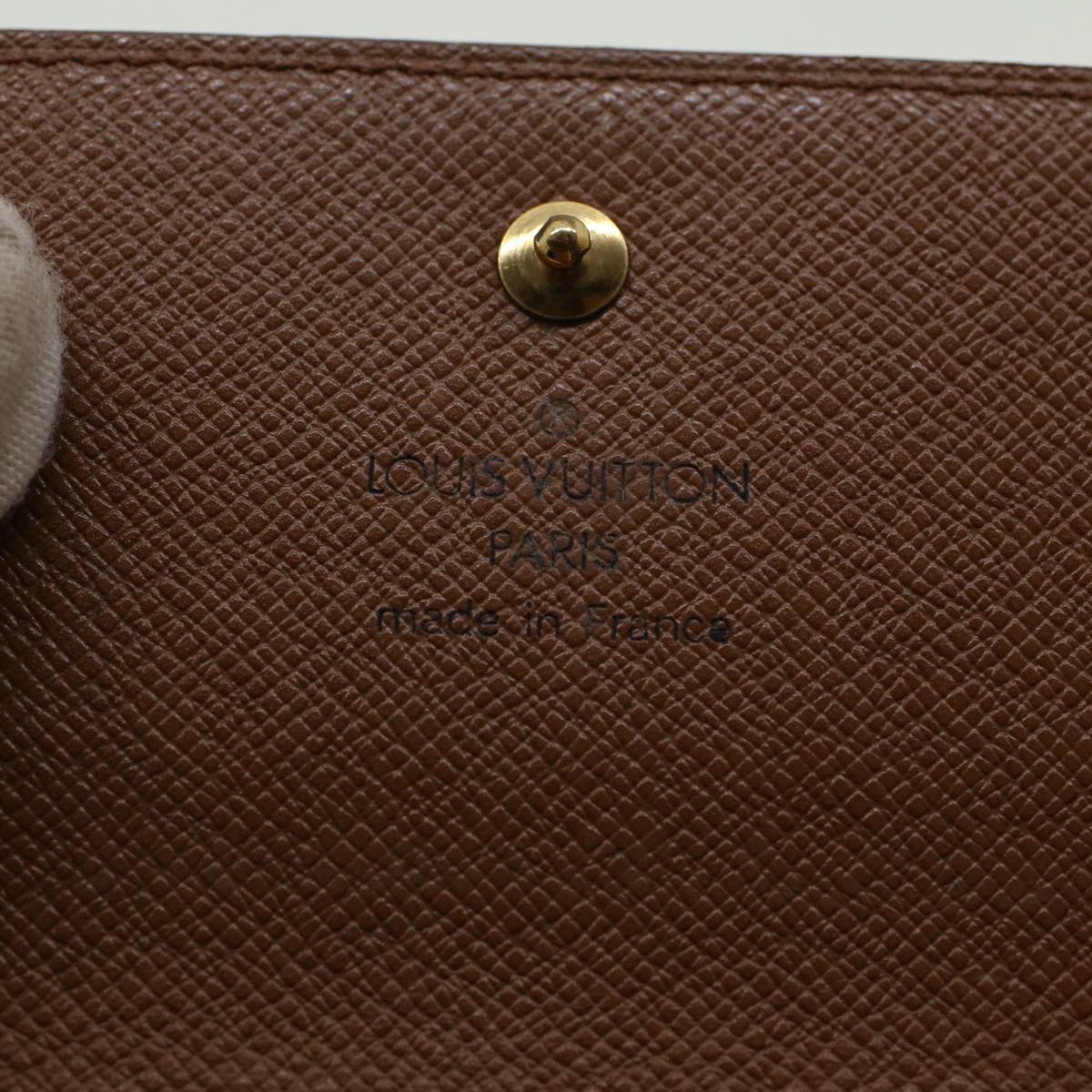 LOUIS VUITTON Porte Monnaie Billets Cartes Crdit Wallet M61652 LV Auth ki2929