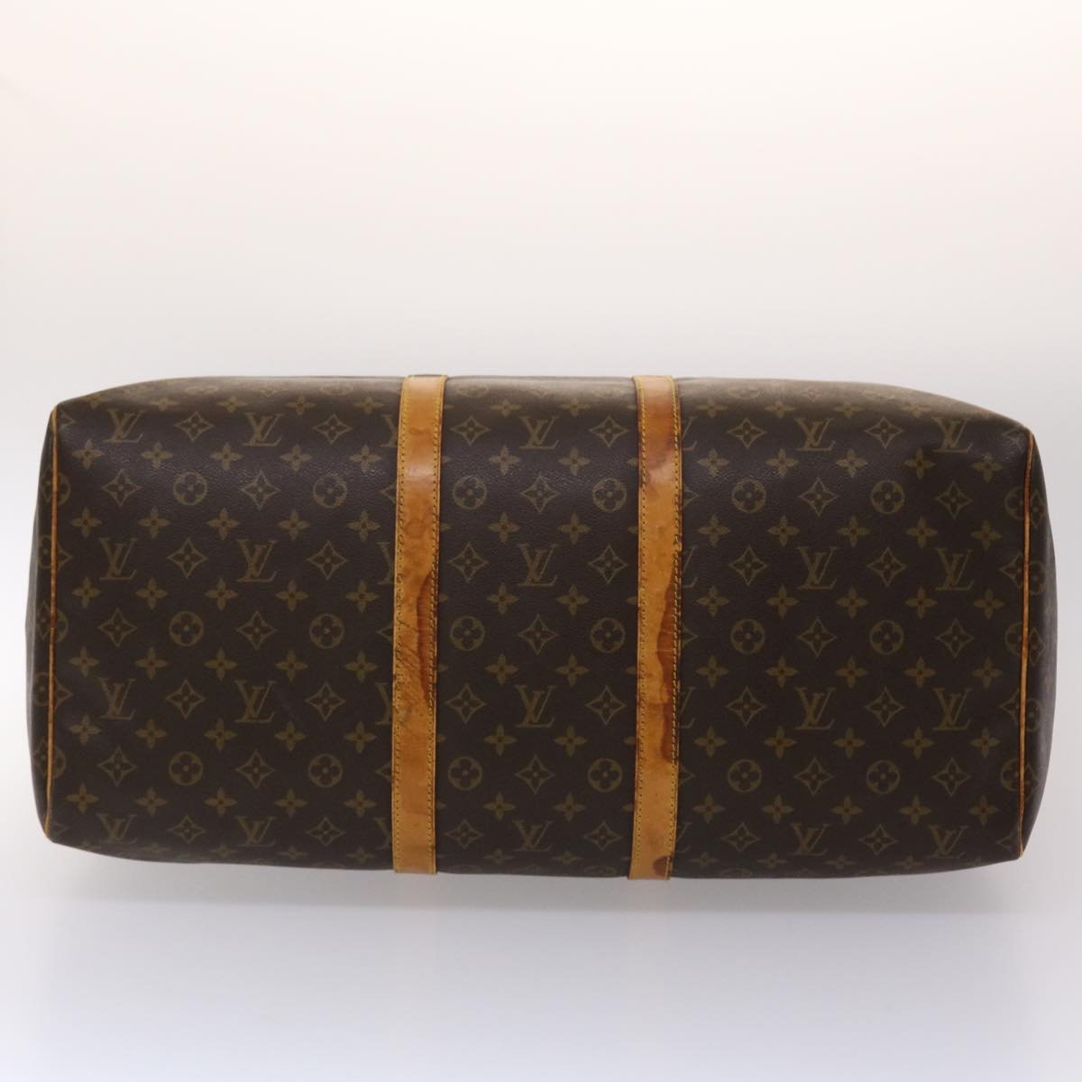 LOUIS VUITTON Monogram Keepall 55 Boston Bag M41424 LV Auth ki3066