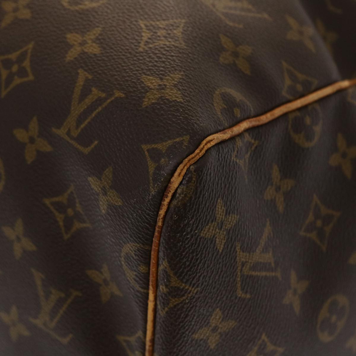 LOUIS VUITTON Monogram Keepall 55 Boston Bag M41424 LV Auth ki3066