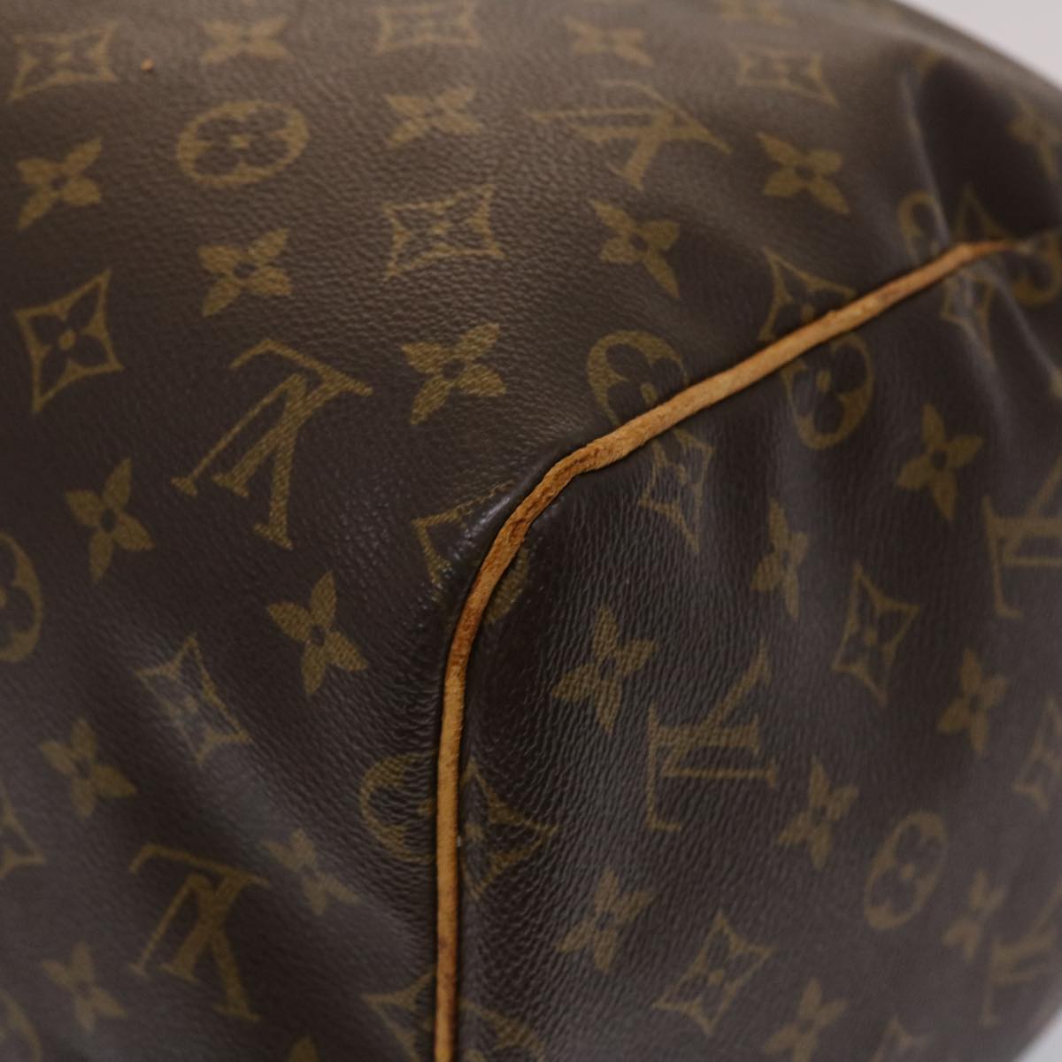 LOUIS VUITTON Monogram Keepall 55 Boston Bag M41424 LV Auth ki3066