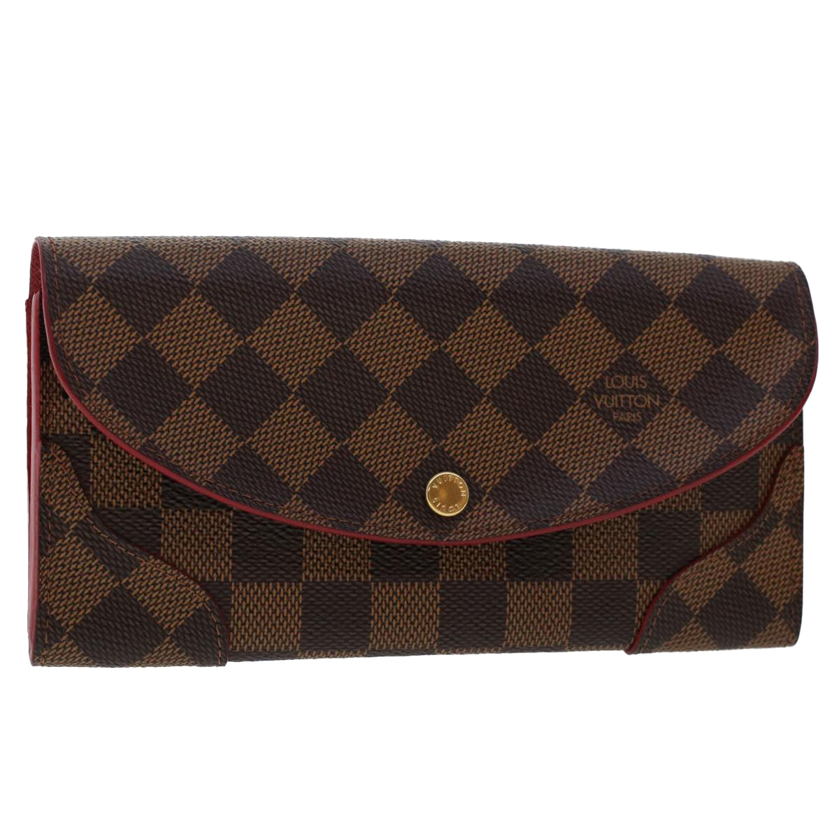 LOUIS VUITTON Damier Ebene Portefeuille Kaisa Long Wallet N61221 LV Auth ki3165