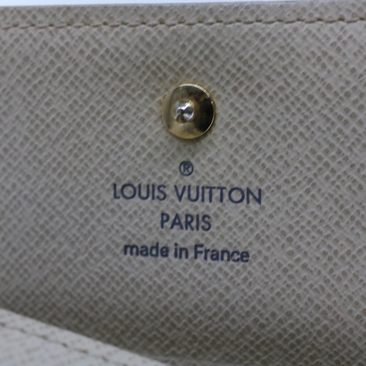 LOUIS VUITTON Damier Azur Portefeuille Elise Trifold Wallet N61733 Auth ki3214