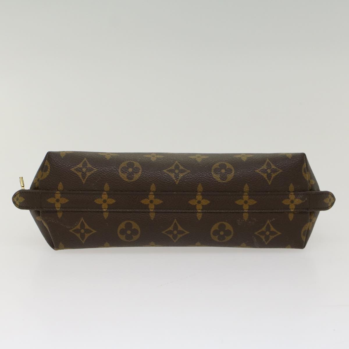 LOUIS VUITTON Monogram Trousse Demi Ronde Cosmetic Pouch M47520 LV Auth ki3334