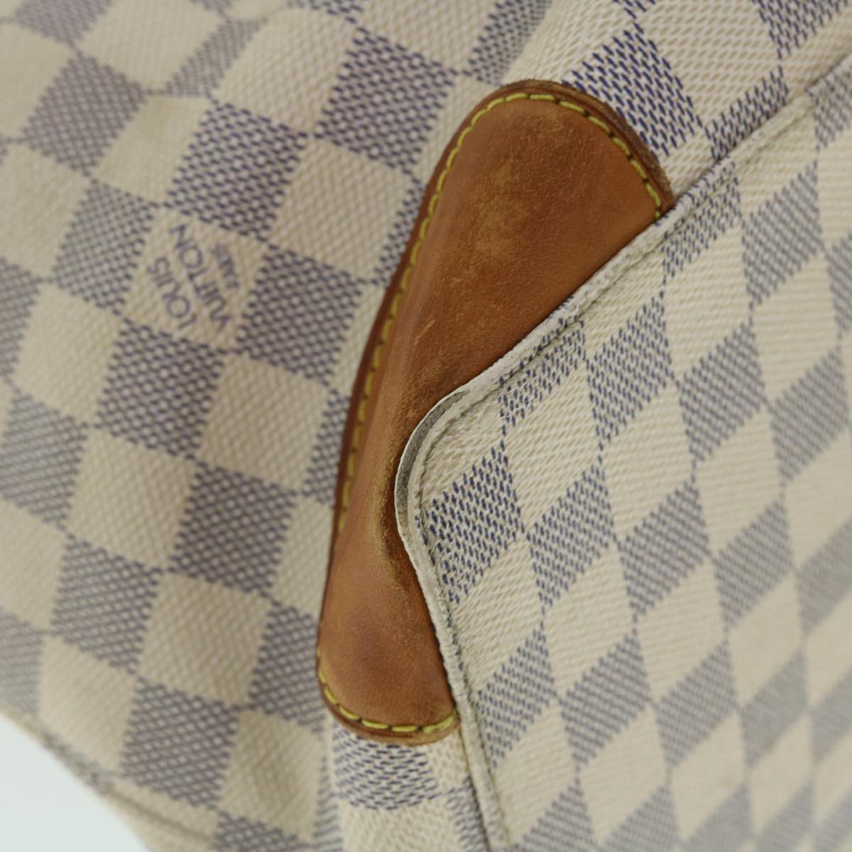 LOUIS VUITTON Damier Azur Hampstead MM Tote Bag N51206 LV Auth ki3337