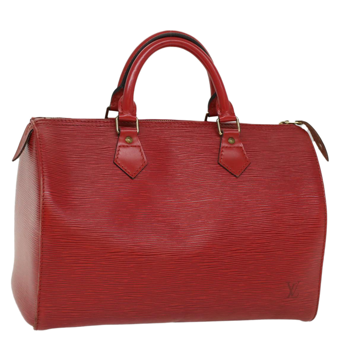 LOUIS VUITTON Epi Speedy 30 Hand Bag Castilian Red M43007 LV Auth ki3346