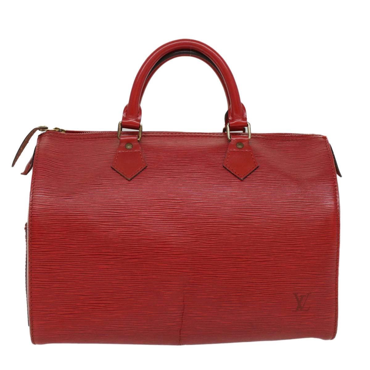 LOUIS VUITTON Epi Speedy 30 Hand Bag Castilian Red M43007 LV Auth ki3346