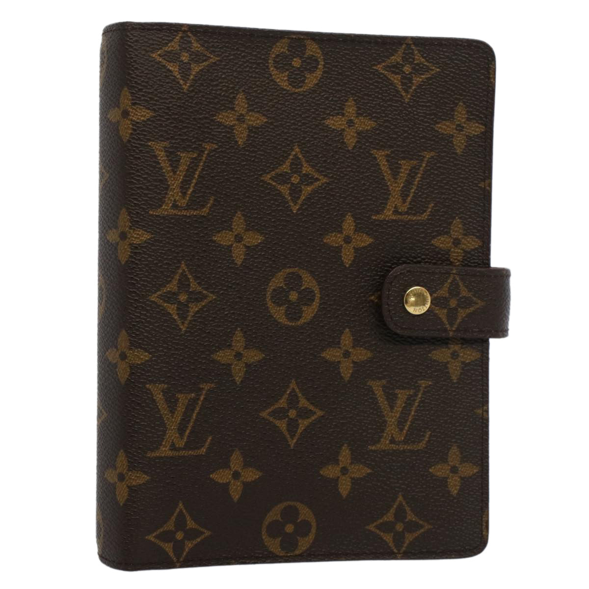 LOUIS VUITTON Monogram Agenda MM Day Planner Cover R20105 LV Auth ki3357