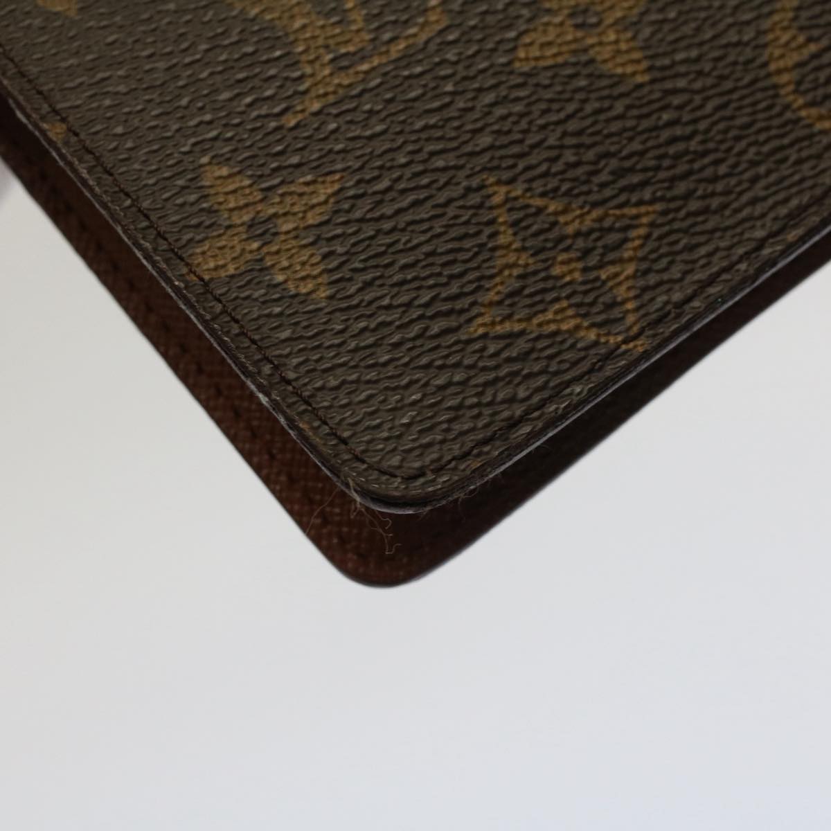 LOUIS VUITTON Monogram Agenda MM Day Planner Cover R20105 LV Auth ki3357