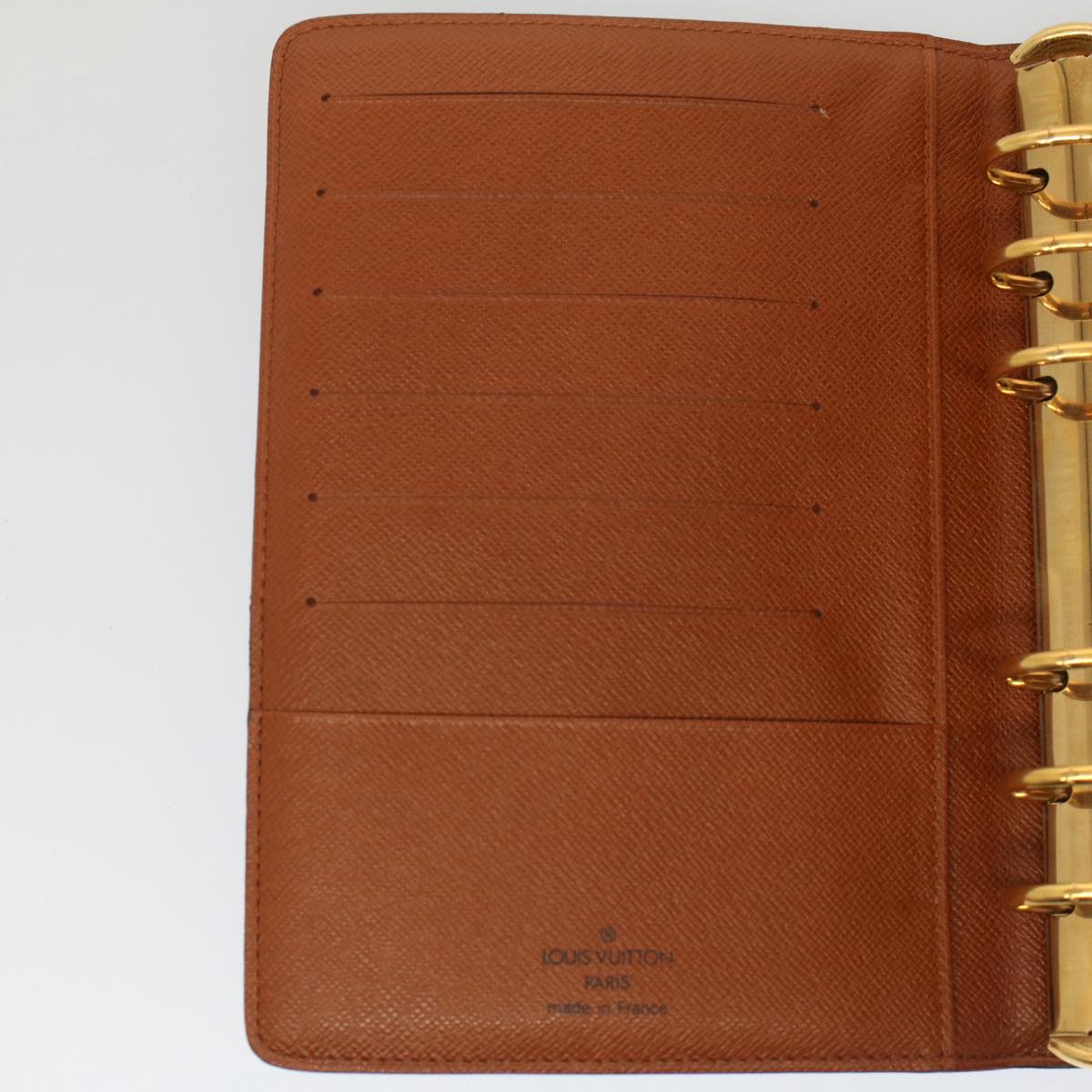 LOUIS VUITTON Monogram Agenda MM Day Planner Cover R20105 LV Auth ki3357