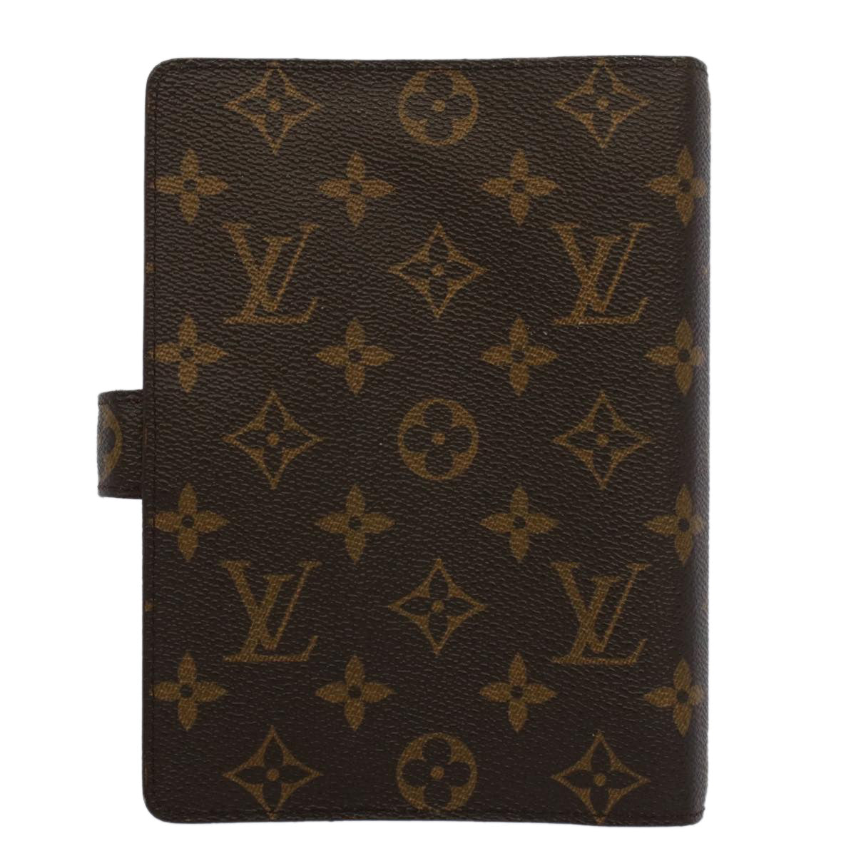 LOUIS VUITTON Monogram Agenda MM Day Planner Cover R20105 LV Auth ki3357