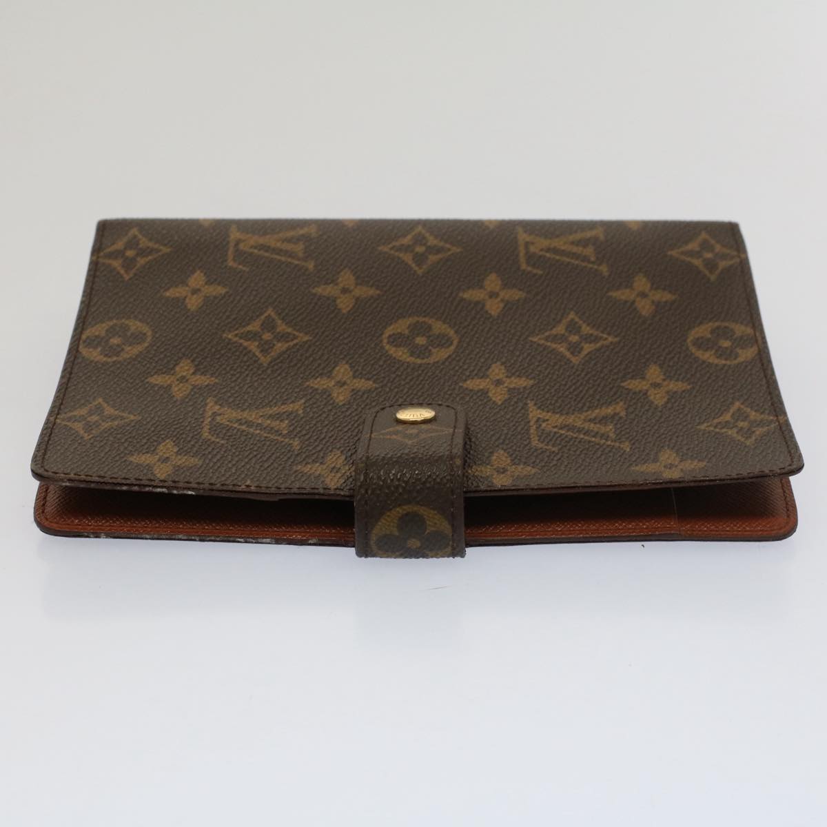 LOUIS VUITTON Monogram Agenda MM Day Planner Cover R20105 LV Auth ki3357