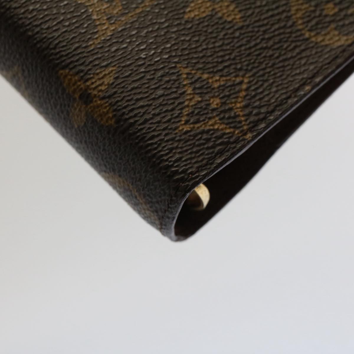 LOUIS VUITTON Monogram Agenda MM Day Planner Cover R20105 LV Auth ki3357