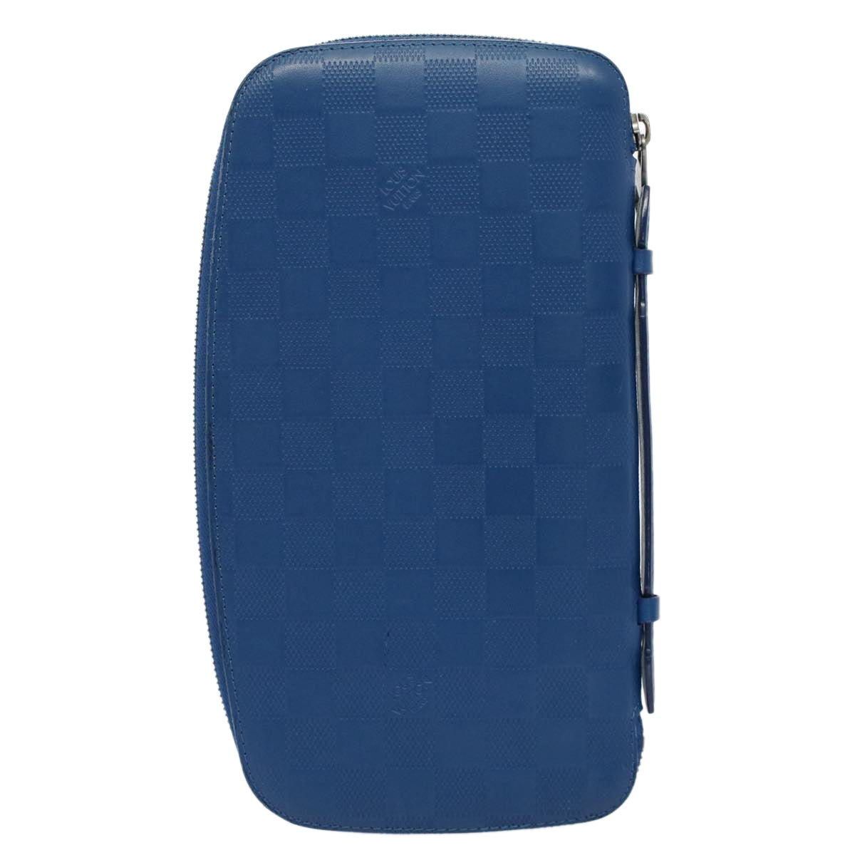 LOUIS VUITTON Damier Infini Organizer Atholl Clutch Bag Blue N41396 Auth ki3459