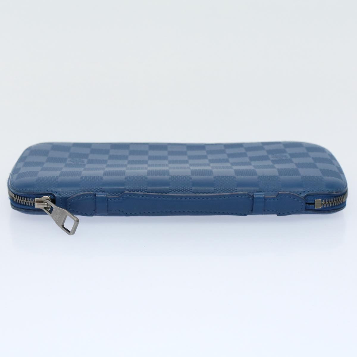 LOUIS VUITTON Damier Infini  Organizer Atholl Clutch Bag Blue N41396 Auth ki3459