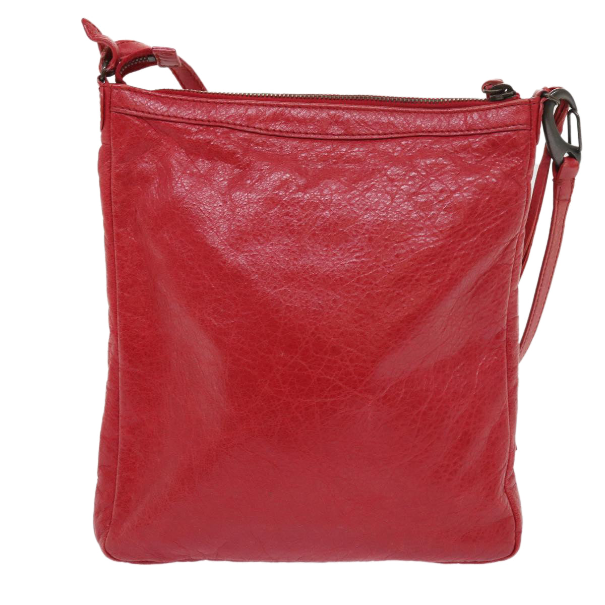 BALENCIAGA Shoulder Bag Leather Red 310250 Auth ki3496