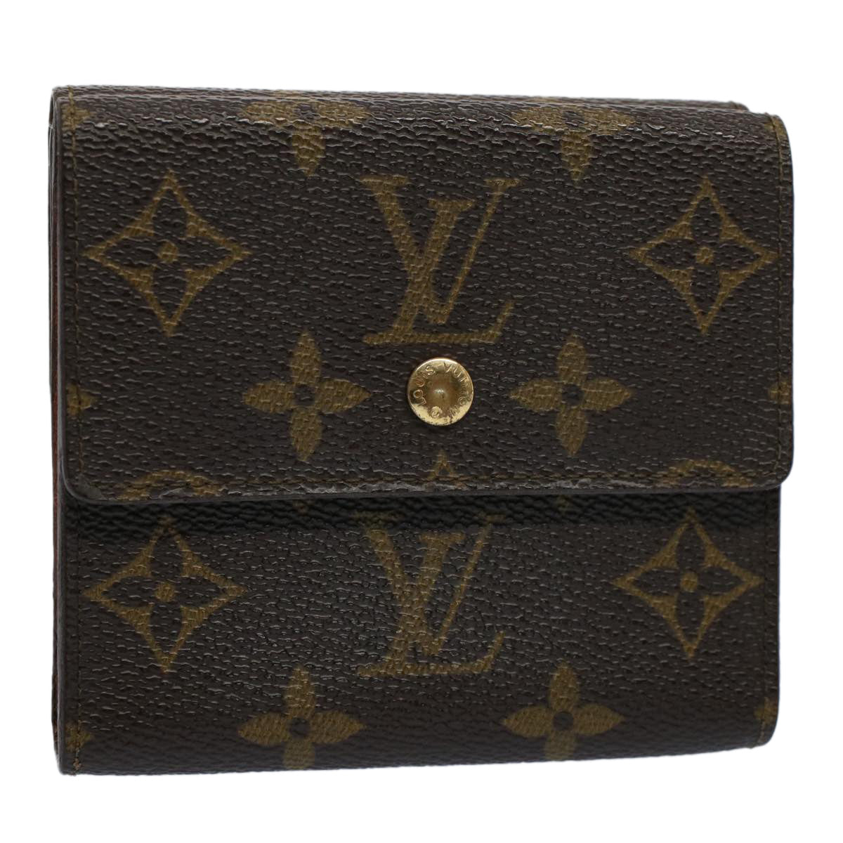 LOUIS VUITTON Monogram Porte Monnaie Bier Cartes Crdit Wallet M61652 Auth ki3534