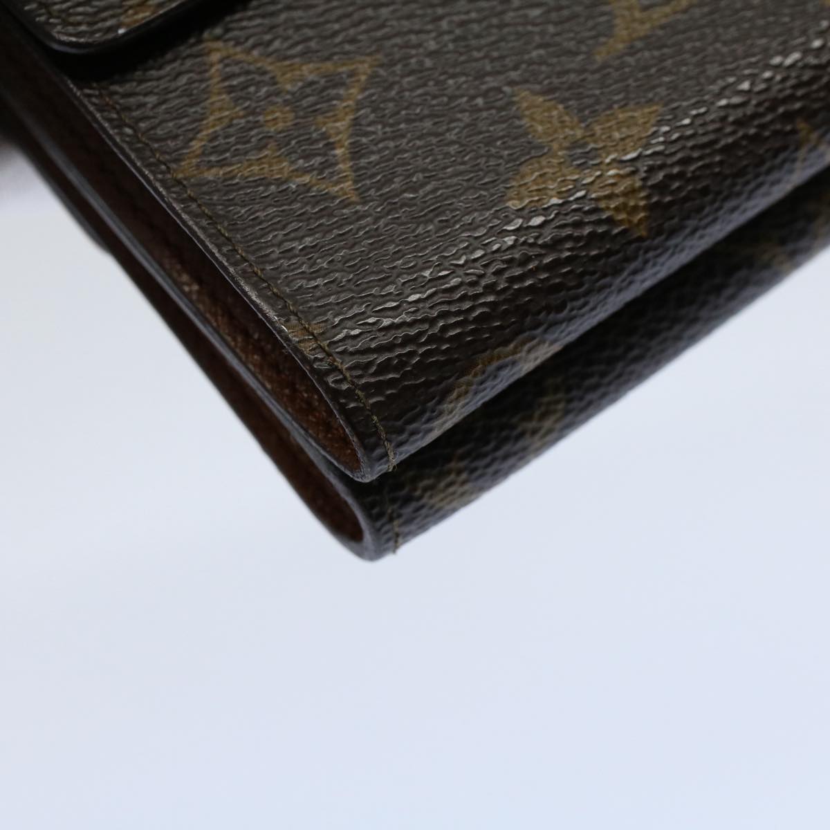 LOUIS VUITTON Monogram Porte Monnaie Bier Cartes Crdit Wallet M61652 Auth ki3534