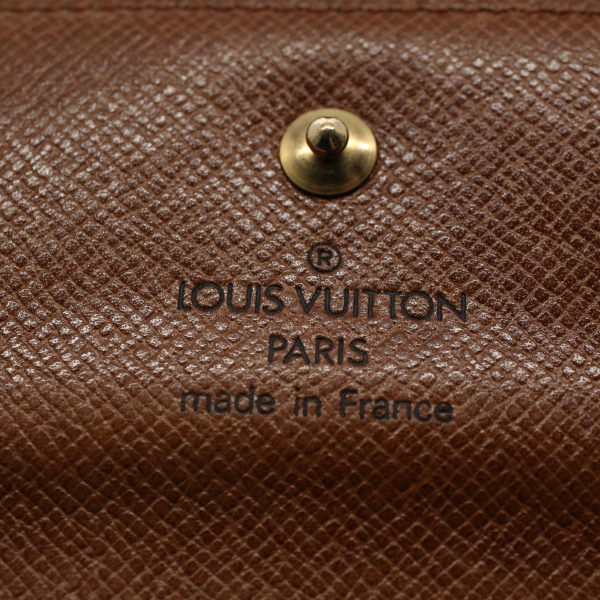 LOUIS VUITTON Monogram Porte Monnaie Bier Cartes Crdit Wallet M61652 Auth ki3534