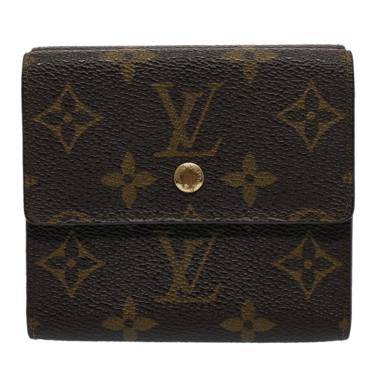 LOUIS VUITTON Monogram Porte Monnaie Bier Cartes Crdit Wallet M61652 Auth ki3534