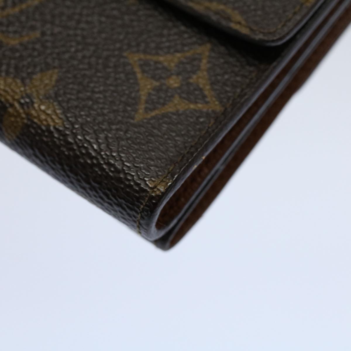 LOUIS VUITTON Monogram Porte Monnaie Bier Cartes Crdit Wallet M61652 Auth ki3534