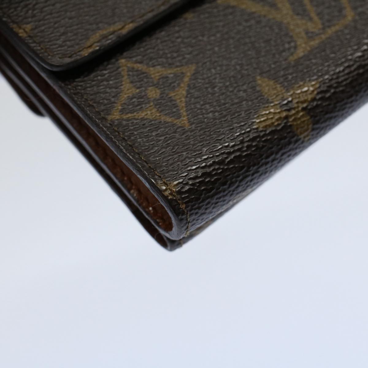 LOUIS VUITTON Monogram Porte Monnaie Bier Cartes Crdit Wallet M61652 Auth ki3534